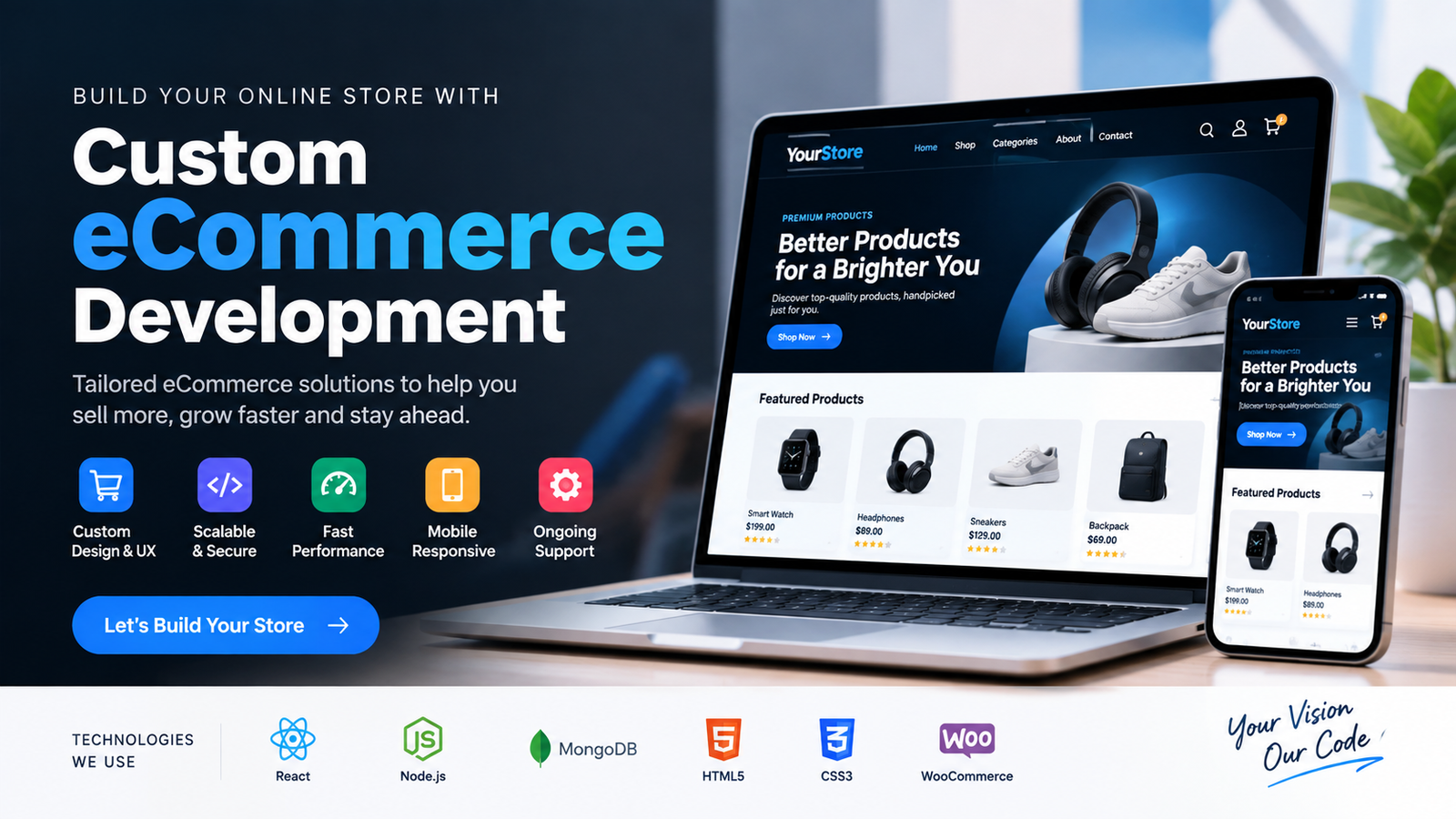eCommerce Development Illustration